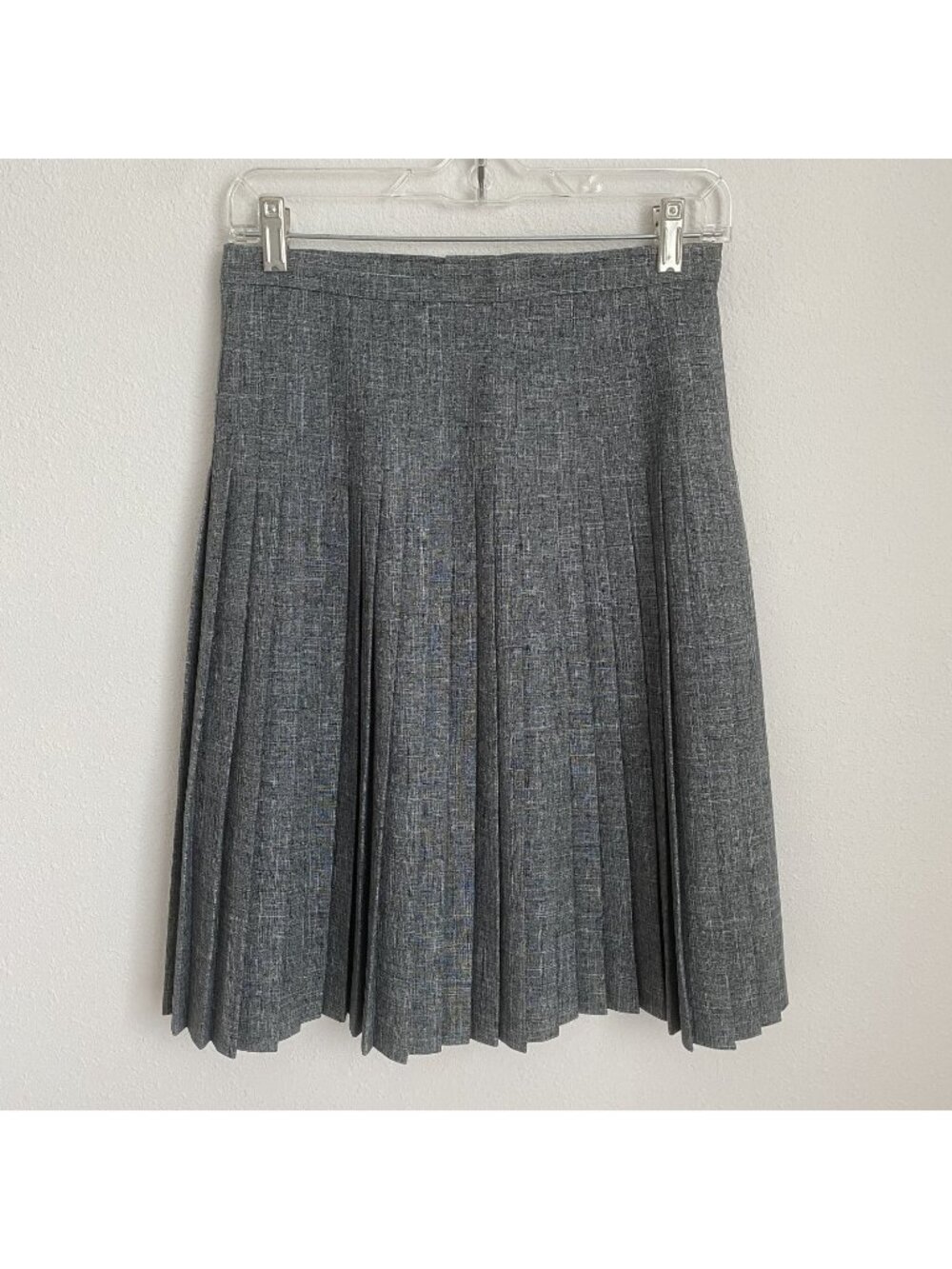 Adec 2 Womens SZ 6 Grey Pleated Office Classic Skirt School Uniform